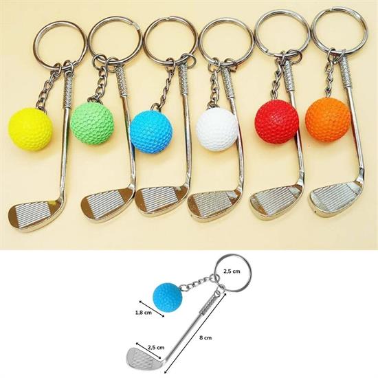 Gerçekçi Golf Tasarımlı Şık Anahtarlık Kolye Çanta Süsü Golf Keychain (4887)