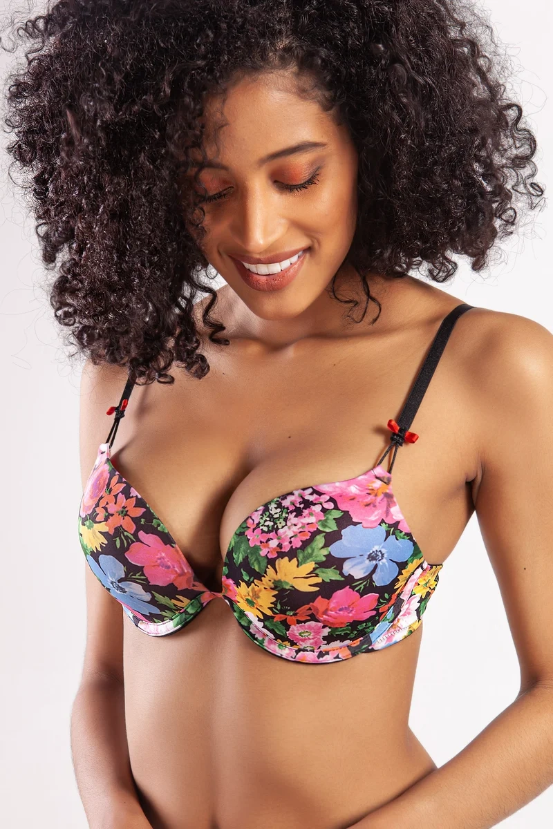 Golshan Garden Heavy Push up Bra, Siyah Konforlu ve Şık Sütyen