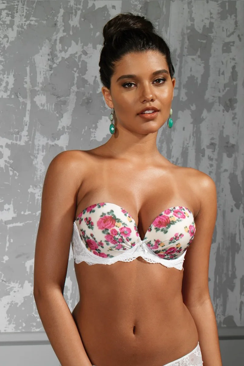 Golshan Gardenia Big size Plunge Bra, Ekru Konforlu ve Şık Sütyen