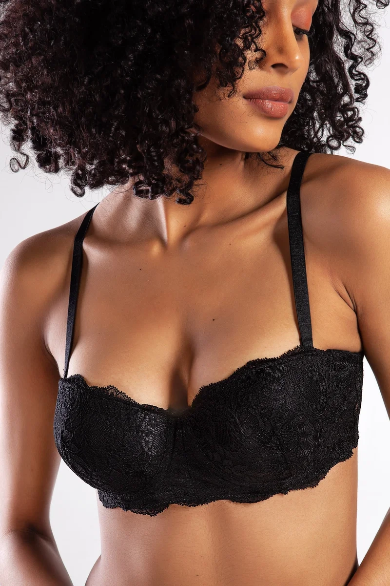 Golshan G.ColorsPush Up Strapless Bra, Siyah Konforlu ve Şık Sütyen