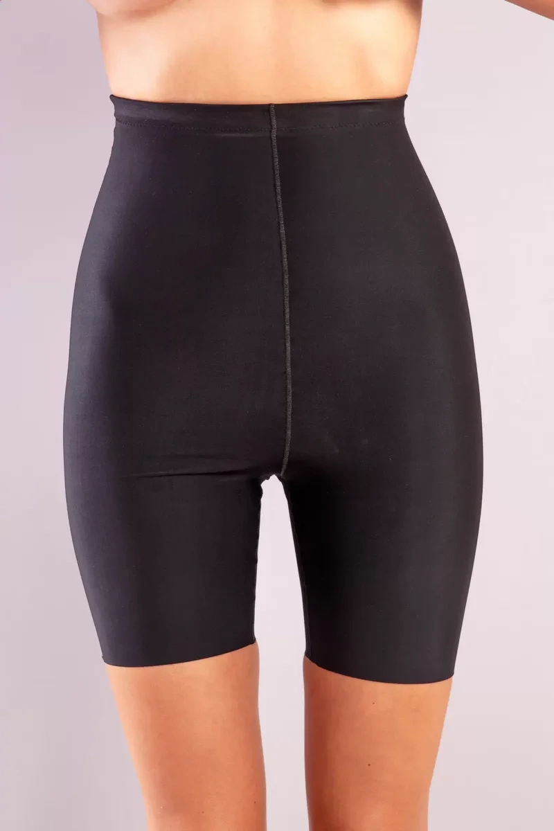 Golshan Girdle Extra Hight Waist Short Corset, İz Yapmayan Görünmez Ekstra Yüksek Bel Uzun Paçalı Siyah Korse