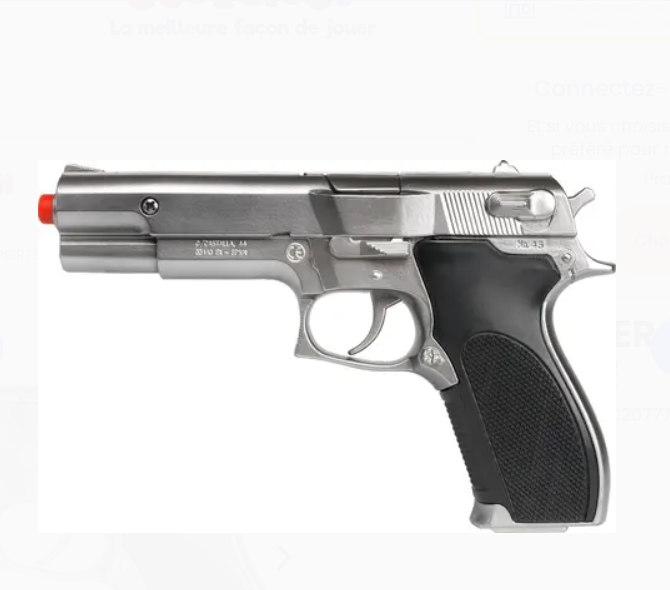 Gonher 8'li Gümüş Metal Polis Koleksiyon Tabancası