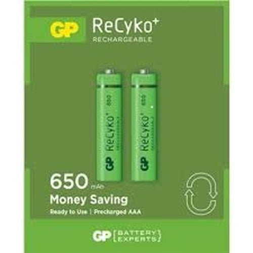 GP RECYKO 650mAh AAA ŞARJLI İNCE PİL 63C092  2Lİ KART (4887)