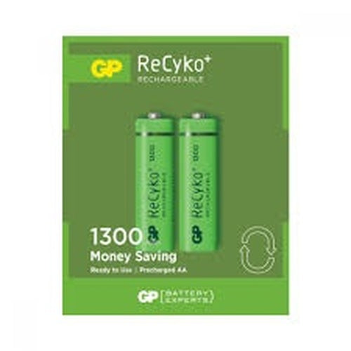 GP RECYKO 1300mAh AA ŞARJLI KALEM PİL 132C133  2Lİ KART (4887)