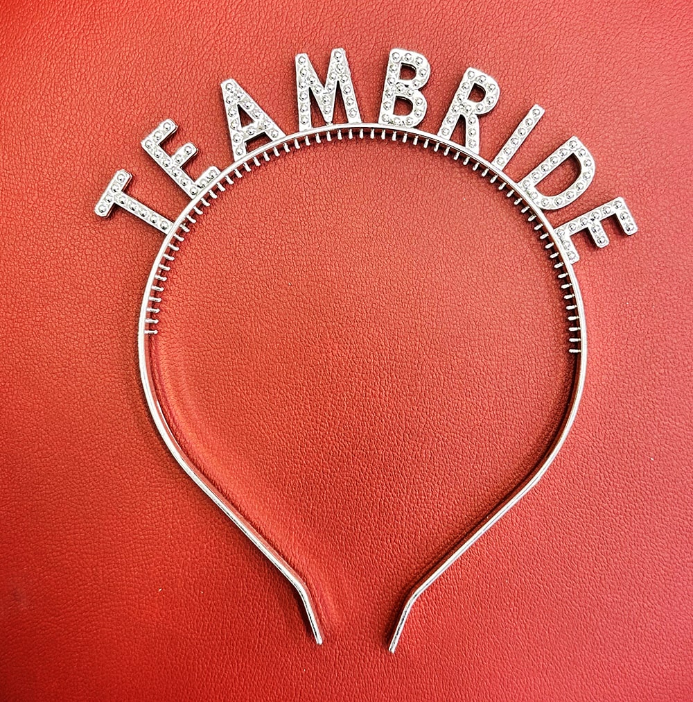 Gümüş Renk Team Bride Taç Plastik – Gelin ve Nedime Tacı (4887)