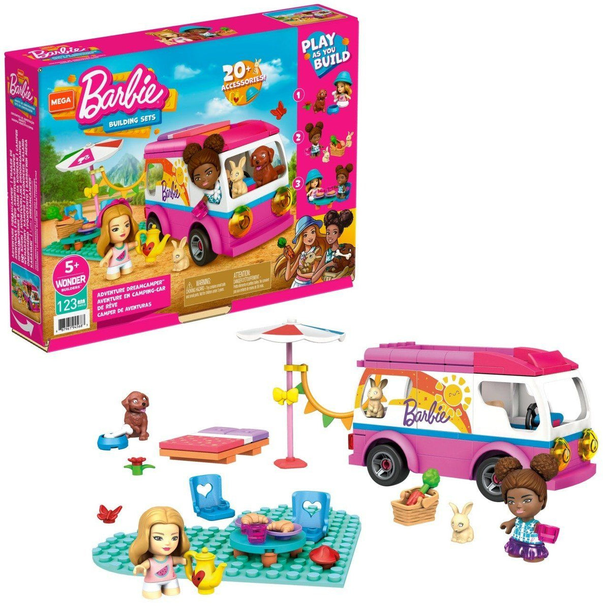 GWR35 Mega™ Bloks, Barbie'nin Mega Karavanı, 123 parça, +5 yaş