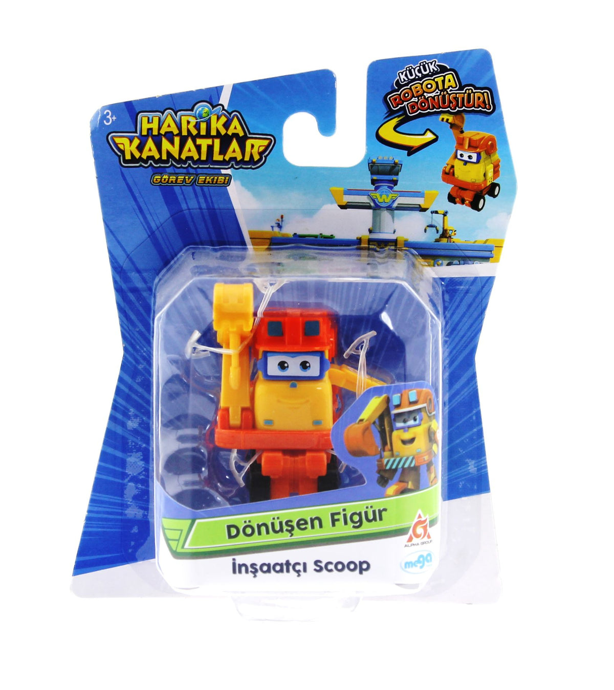 Harika Kanatlar Dönüşen Mini Figür İnşaatçı Scoop
