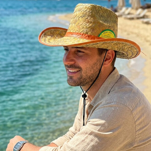 HASIR   ERKEK   FOTER   KOVBOY ŞAPKA   PLS.BEZ KENAR - KUŞAK (4887)