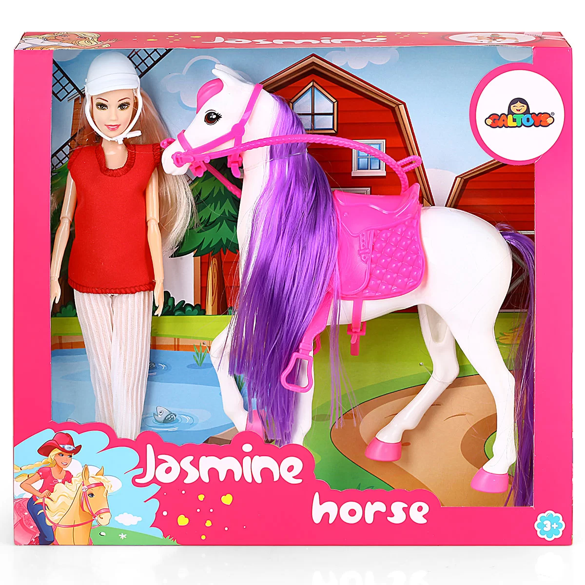 Jasmine Atlı Bebek Beyaz-Pembe GLT-E301-B