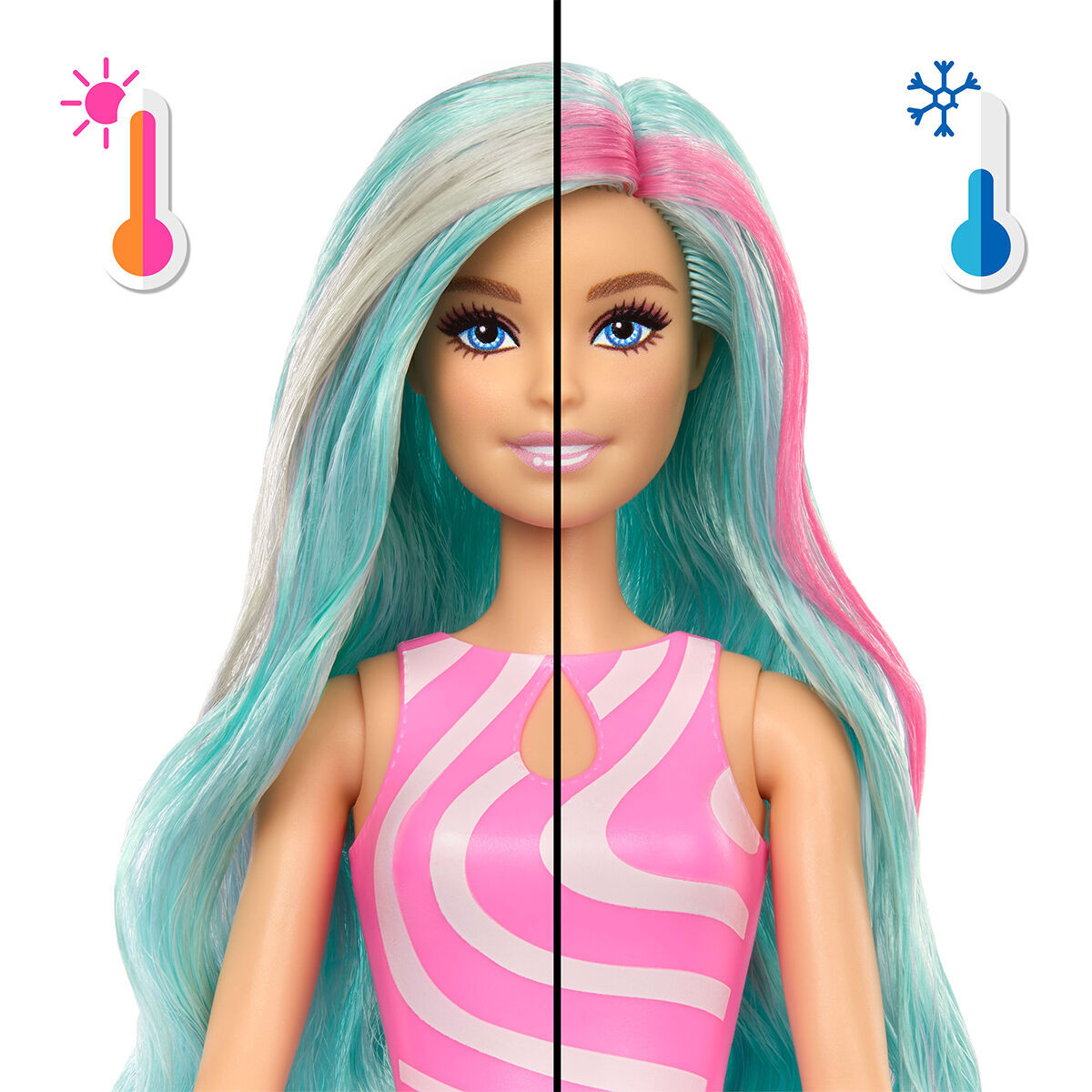 JKF62 Barbie POP Reveal Sürpriz Bebek - Mavi Saçlı