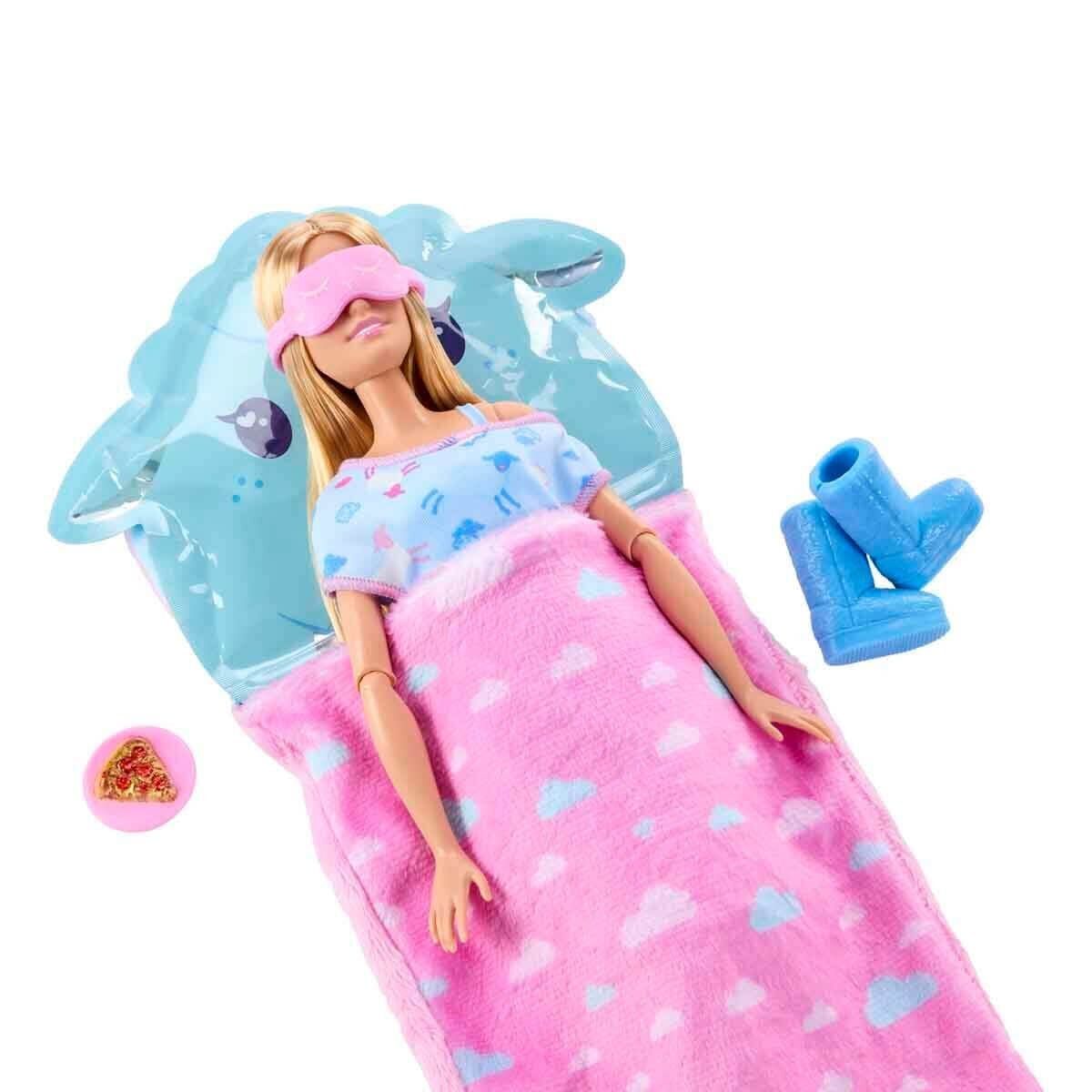 JMR88 Barbie Sleepover Reveal - Mavi Pijamalı