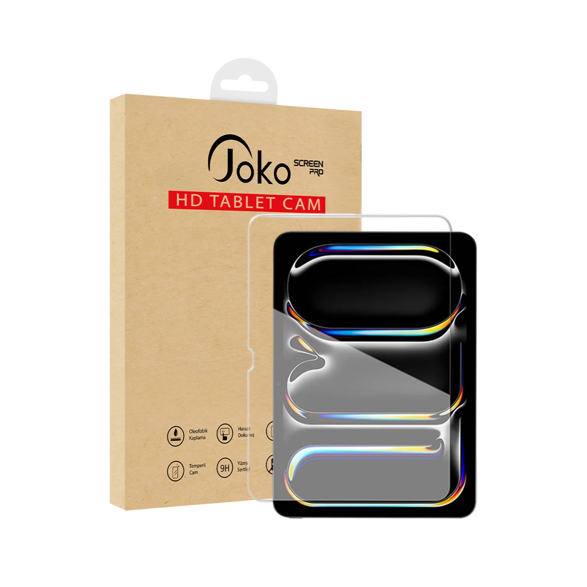 Joko Apple iPad Pro 11 (2025) 2in1 HD Tablet Cam Ekran Koruyucu - Şeffaf