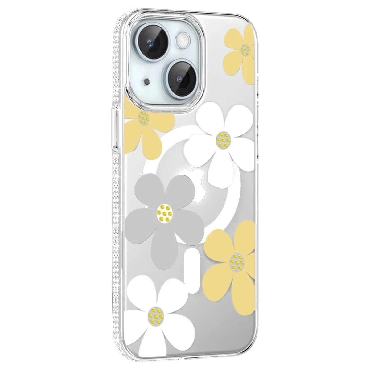 Joko Apple iPhone 14 Floral Magsafe Kapak - Sarı