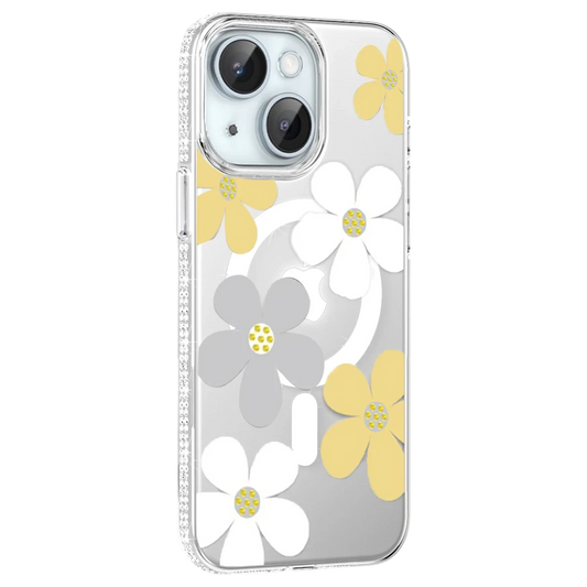 Joko Apple iPhone 14 Floral Magsafe Kapak - Sarı
