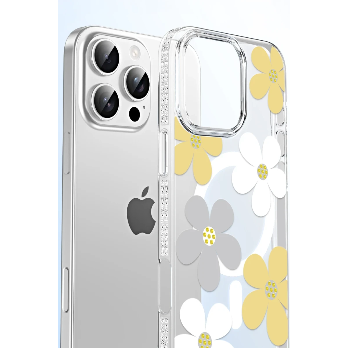 Joko Apple iPhone 14 Floral Magsafe Kapak - Turuncu
