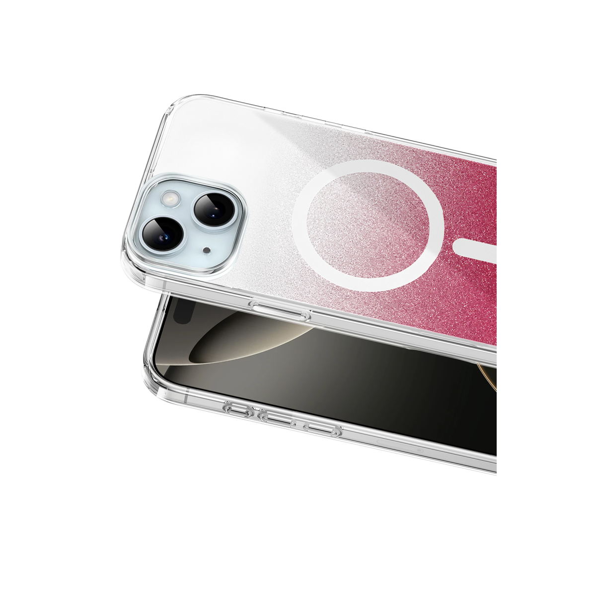 Onegif Apple iPhone 14 Sora Simli Magsafe Kapak - Kırmızı