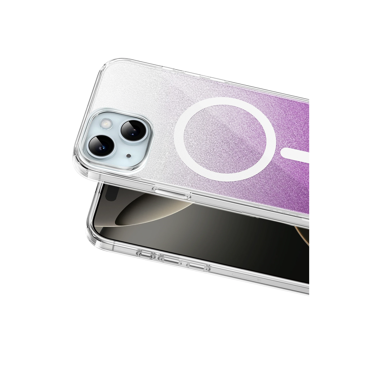Onegif Apple iPhone 14 Sora Simli Magsafe Kapak - Mor