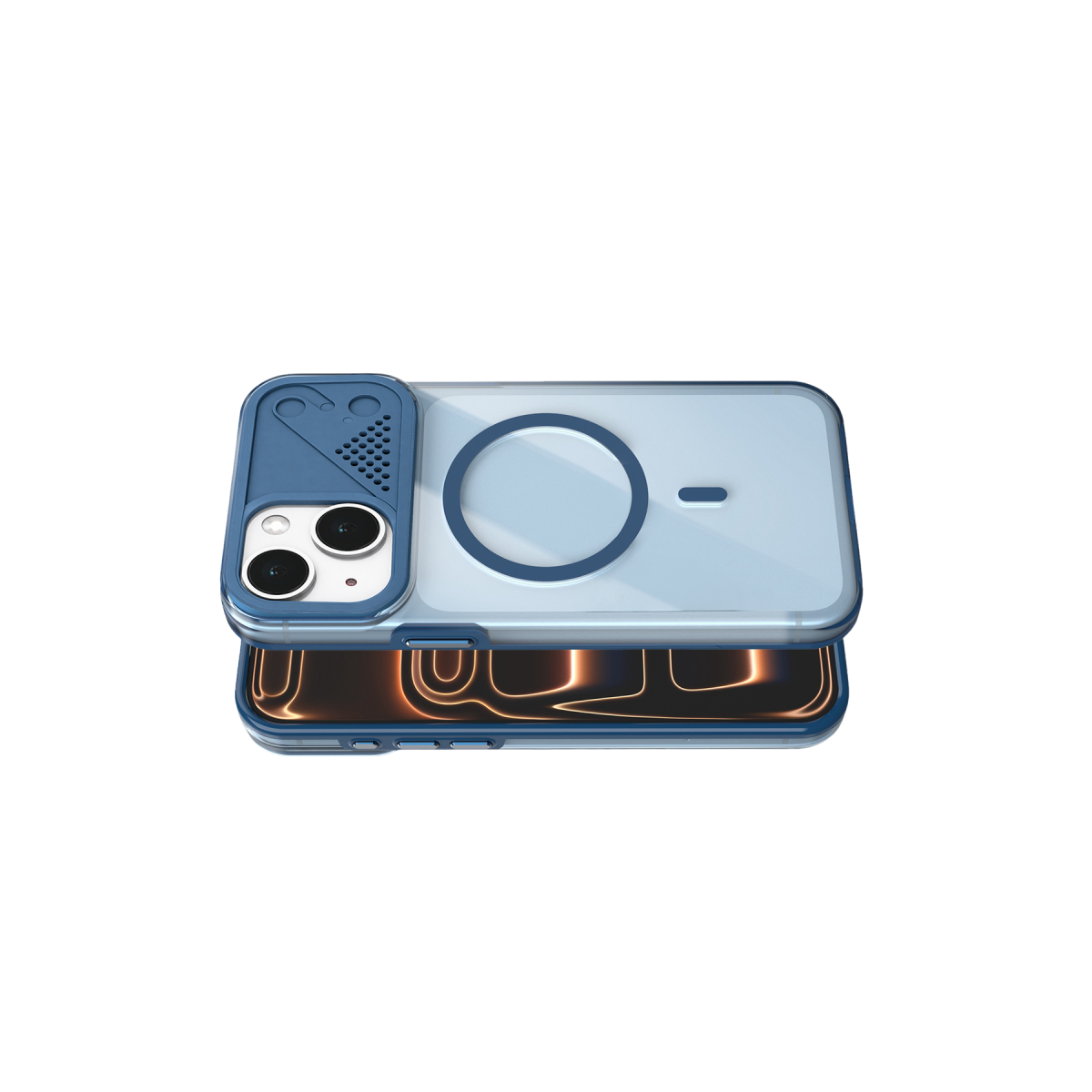 Joko Apple iPhone 14 Zinko Magsafe Kapak - Lacivert