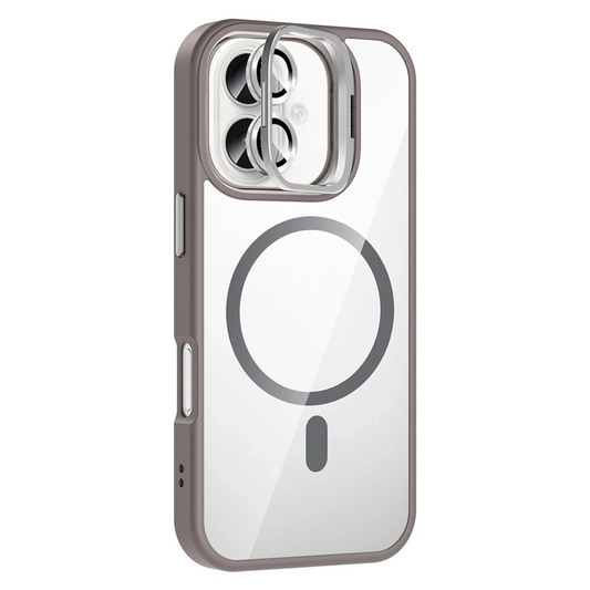 Joko Apple iPhone 16 Plus Remim Lensli Magsafe Standlı Kapak - Titan Gri