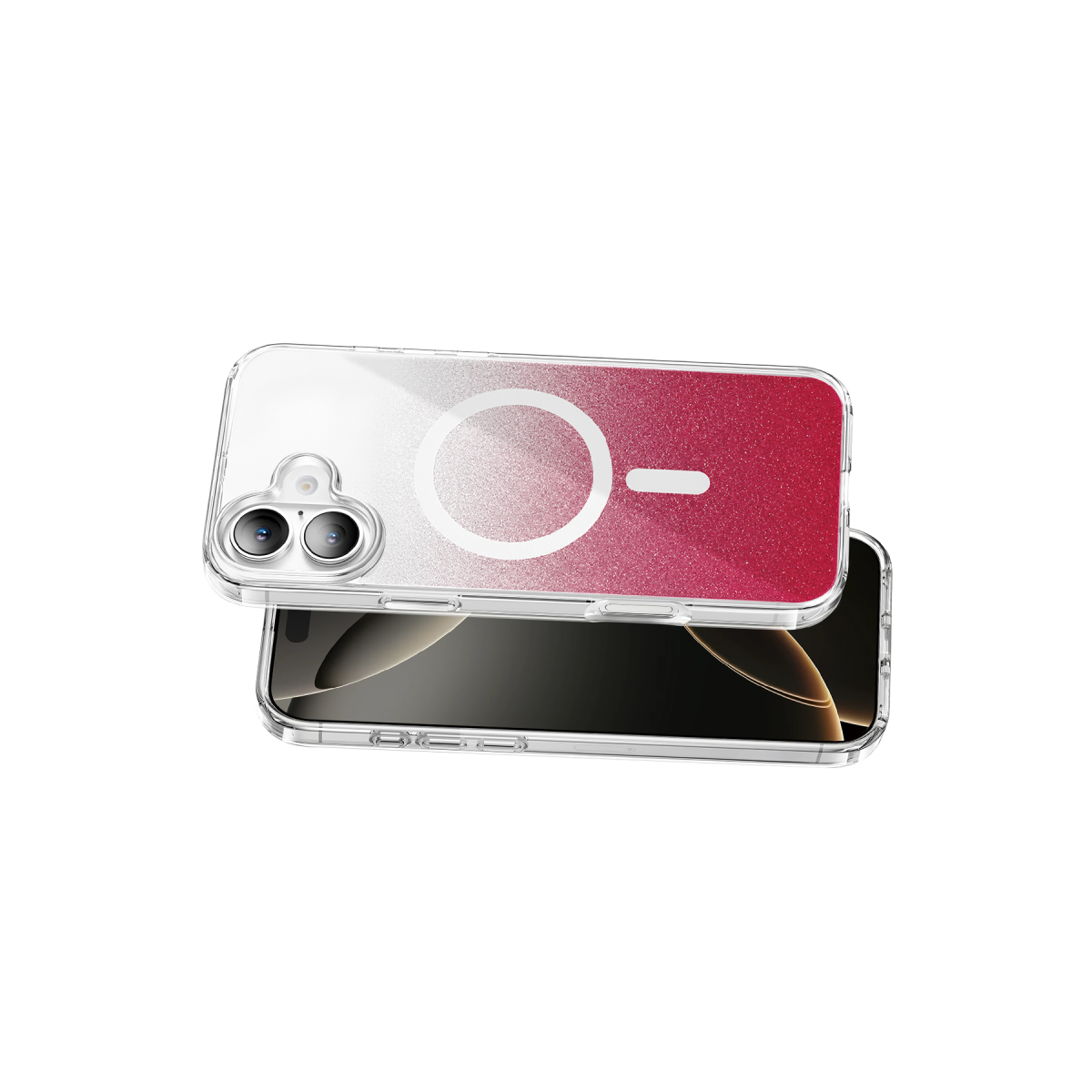 Onegif Apple iPhone 16 Sora Simli Magsafe Kapak - Kırmızı