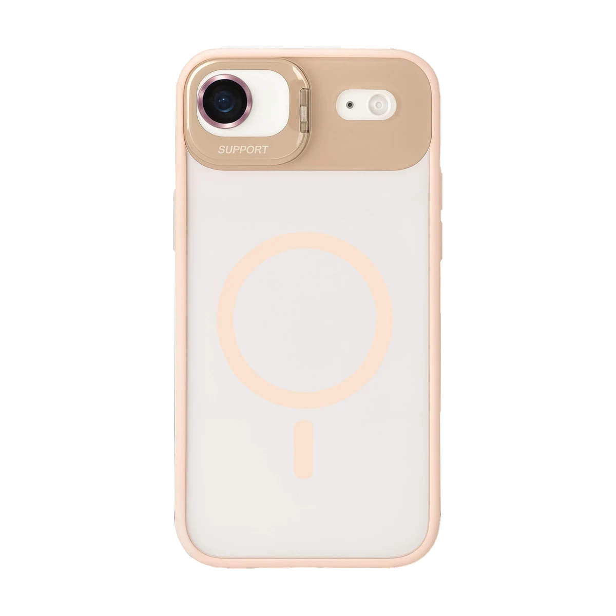 Joko Apple iPhone 17 Air Remim Lensli Magsafe Standlı Kapak - Pembe