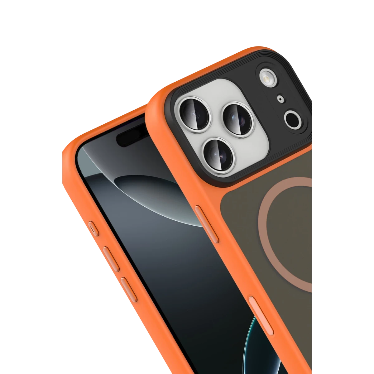 Joko Apple iPhone 17 Pro Max Megane Magsafe Kapak - Turuncu
