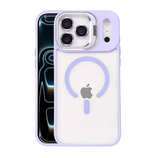 Joko Apple iPhone 17 Pro Max Remim Lensli Magsafe Standlı Kapak - Lila