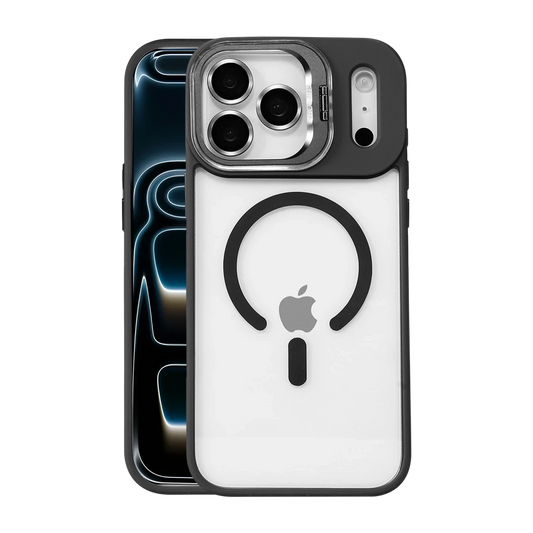 Joko Apple iPhone 17 Pro Max Remim Lensli Magsafe Standlı Kapak - Siyah