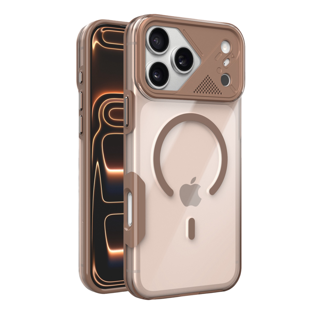 Joko Apple iPhone 17 Pro Max Zinko Magsafe Kapak - Çöl Titanyum