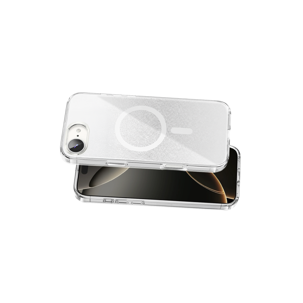 Onegif Apple iPhone 17E Sora Simli Magsafe Kapak - Beyaz