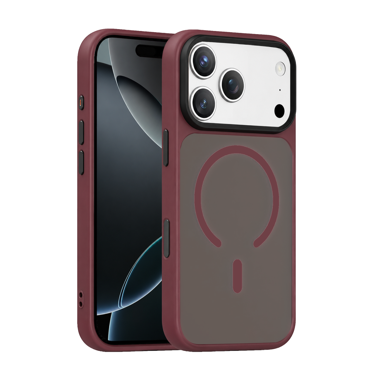 Joko Apple iPhone 18 Pro Megane Magsafe Kapak - Bordo