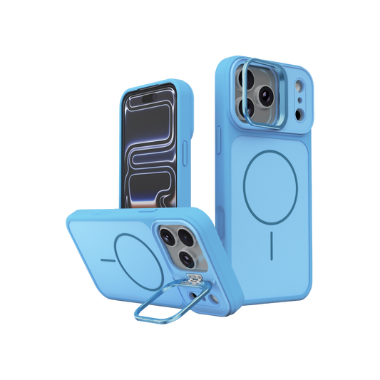 Joko Apple iPhone 18 Pro Pale Magsafe Standlı Kapak - Sierra Blue