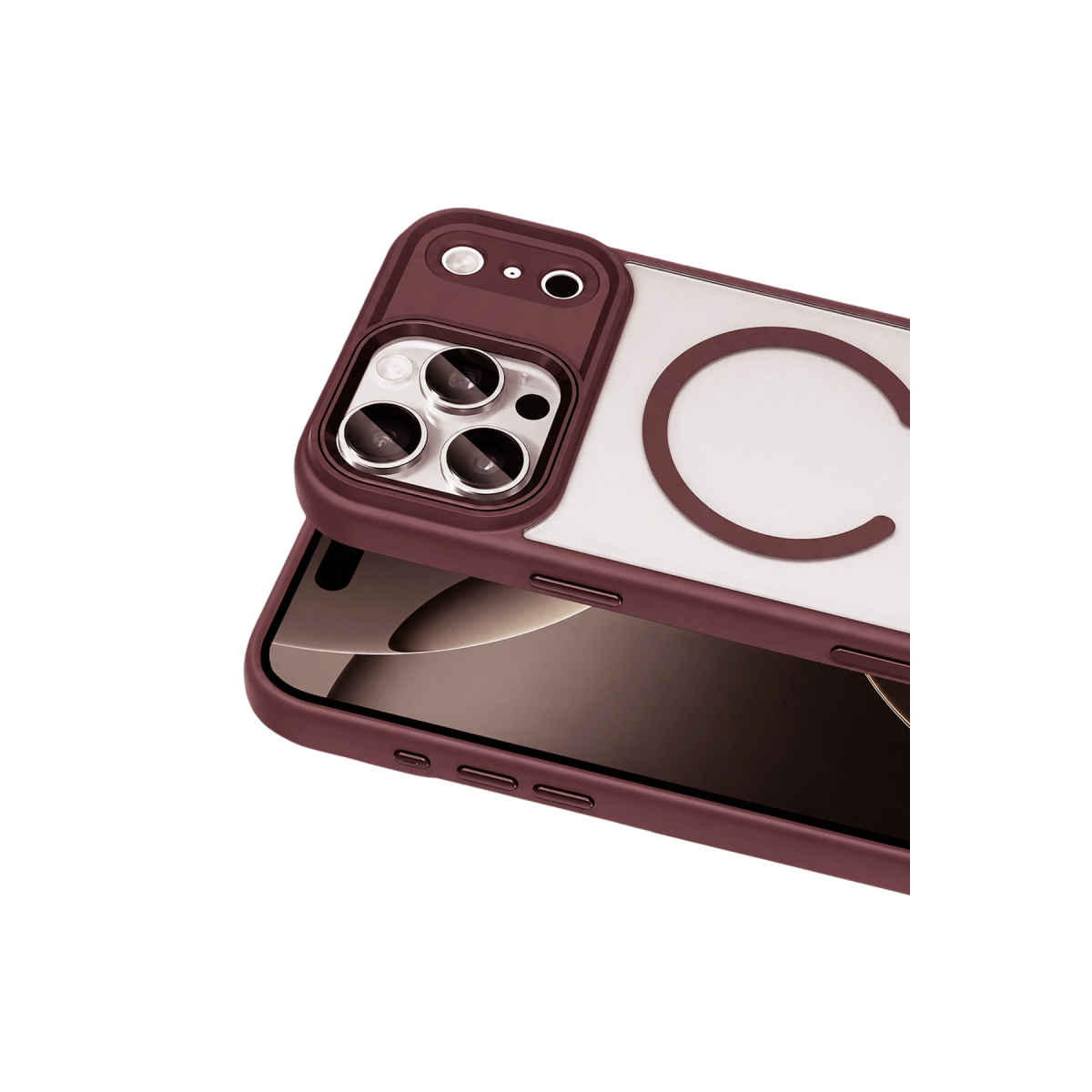 Joko Apple iPhone 18 Pro Terea Magsafe Kapak - Bordo