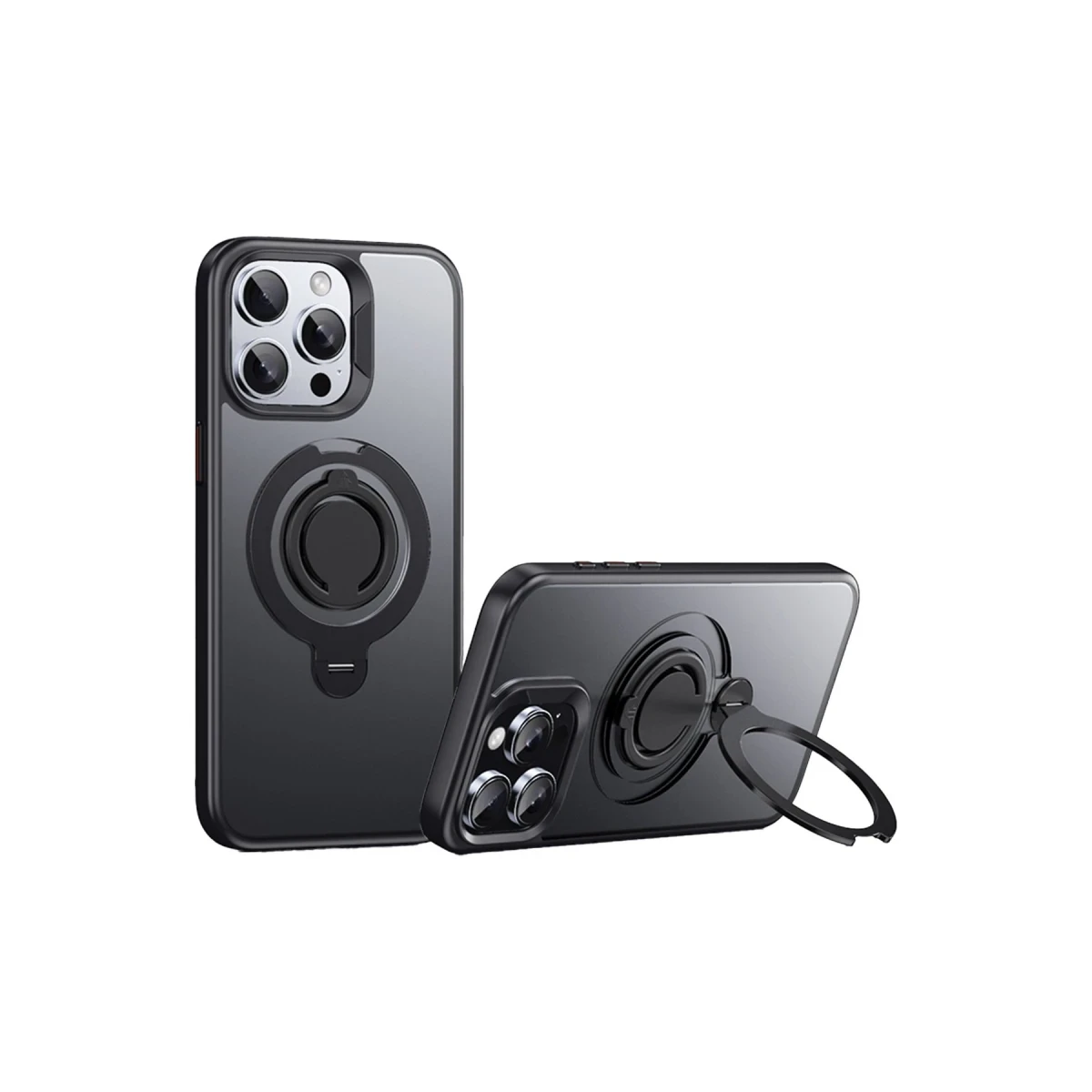 Joko Apple iPhone 15 Pro Avatar 360 Dönen Magsafe Kapak - Siyah