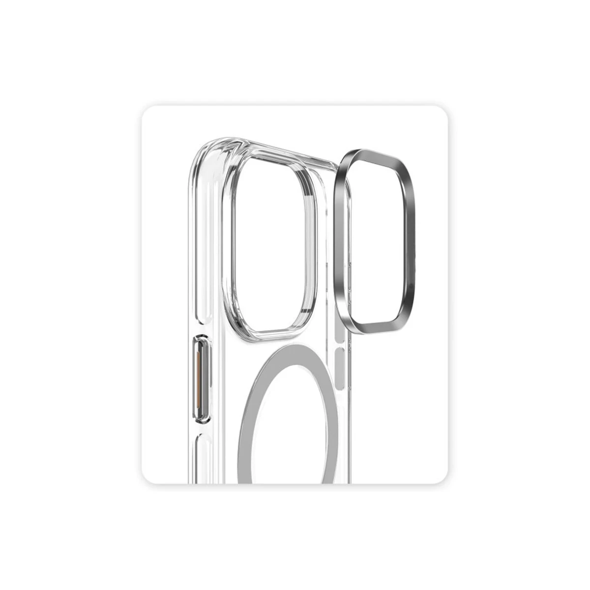 Joko Apple iPhone 15 Pro Kılıf Crystal Magsafe Kapak - Şeffaf