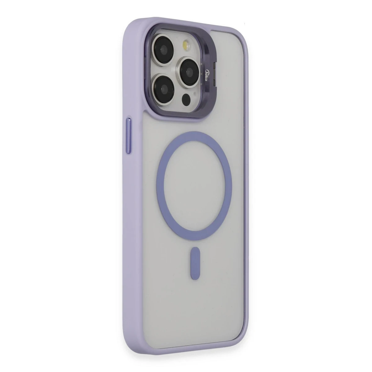 Joko Apple iPhone 15 Pro Kılıf Roblox Lens Magsafe Standlı Kapak - Lila