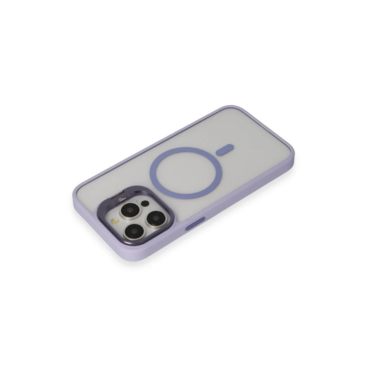 Joko Apple iPhone 15 Pro Kılıf Roblox Lens Magsafe Standlı Kapak - Lila