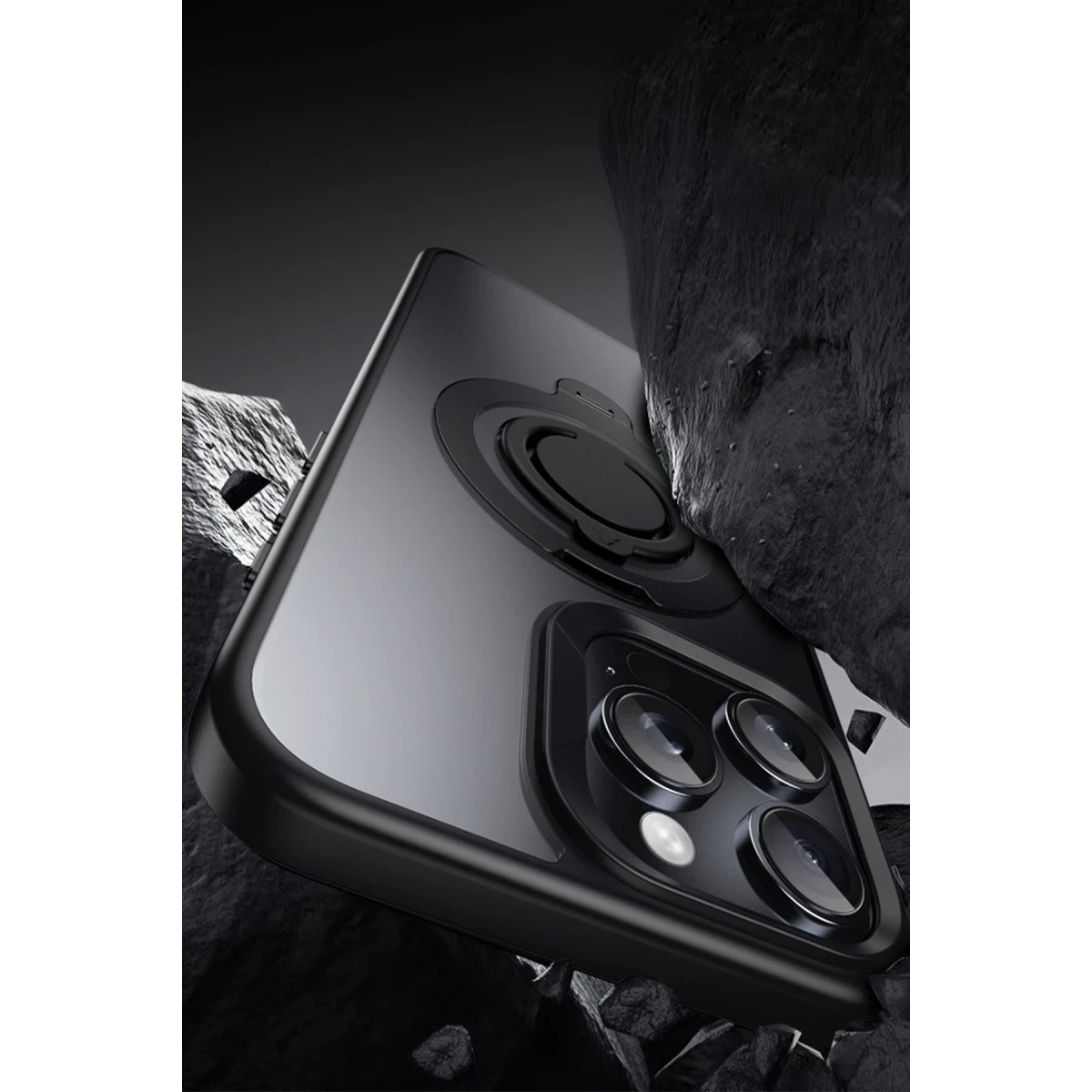 Joko Apple iPhone 15 Pro Max Avatar 360 Dönen Magsafe Kapak - Siyah