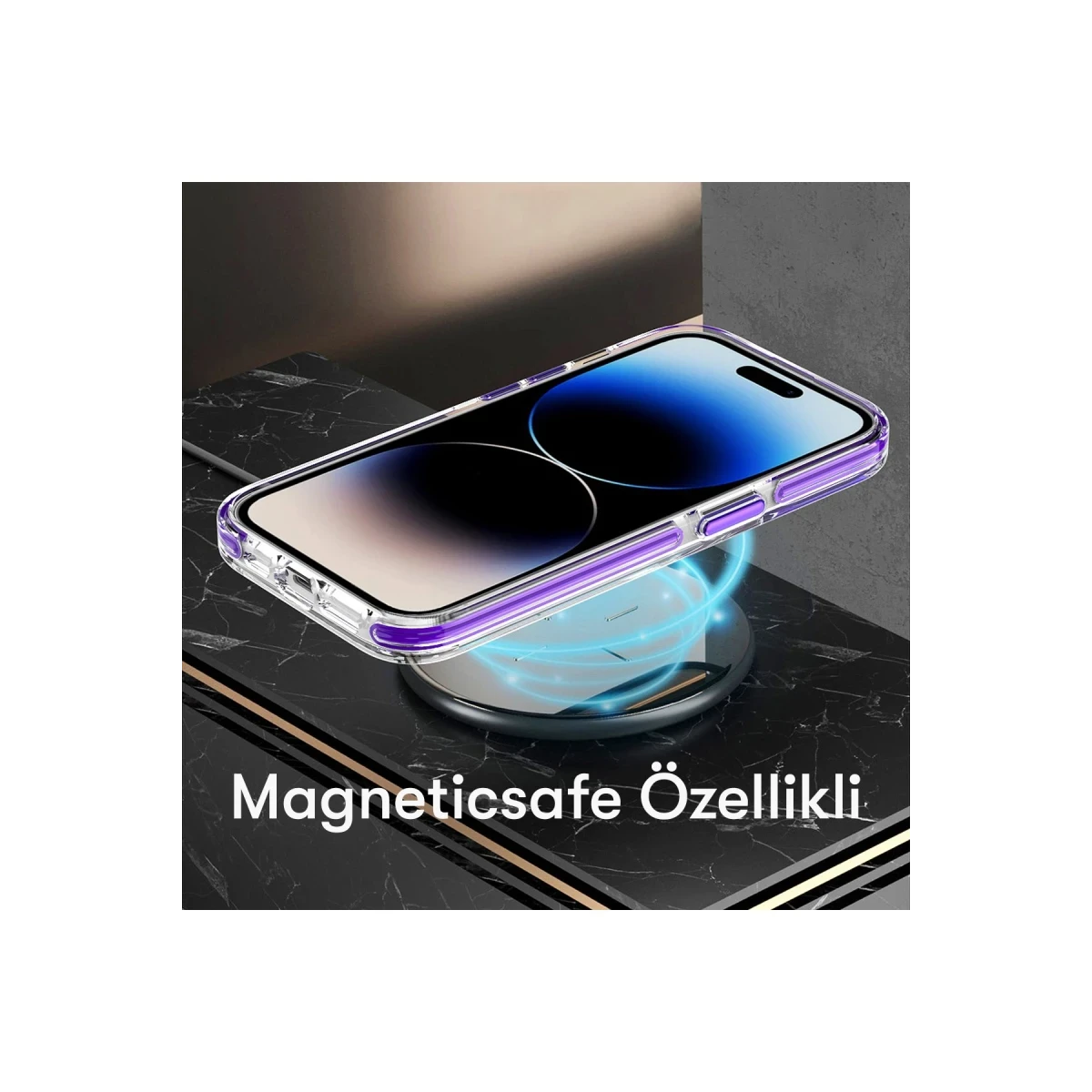 Joko Apple iPhone 15 Pro Max Bella Magsafe Kapak - Derin Mor