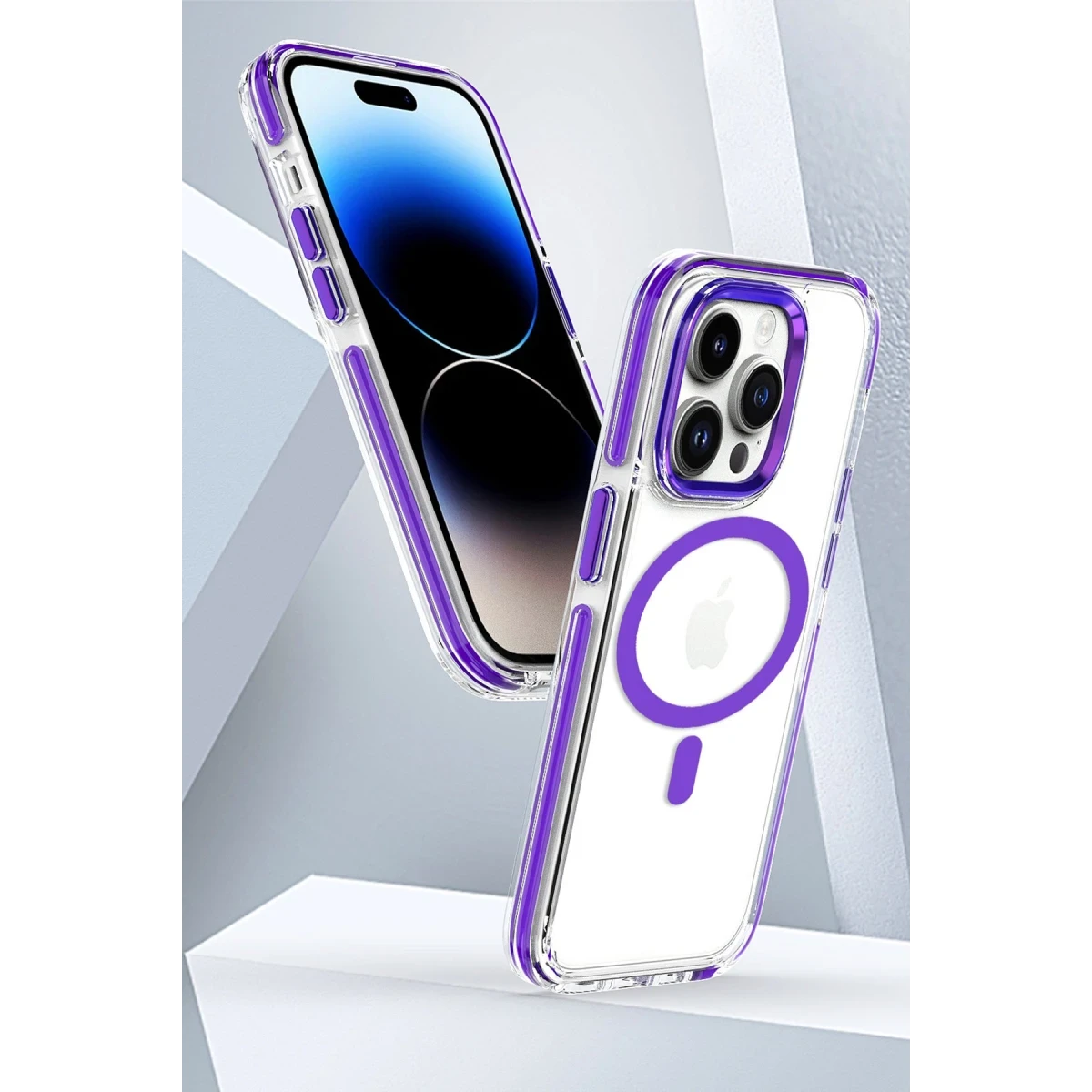 Joko Apple iPhone 15 Pro Max Bella Magsafe Kapak - Derin Mor