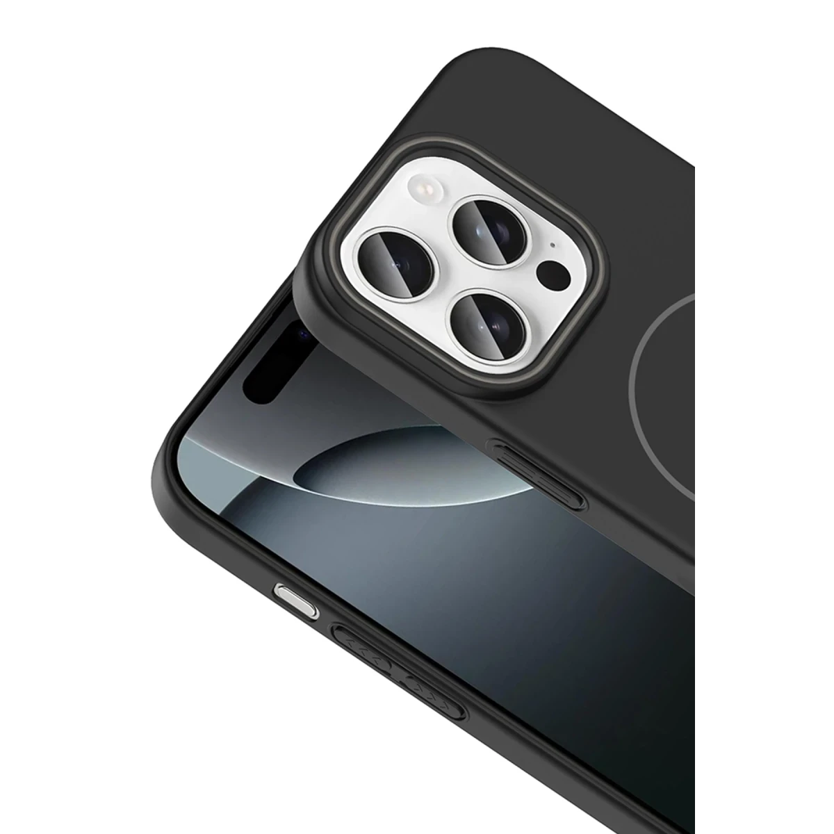 Joko Apple iPhone 15 Pro Max Broş Magsafe Kapak - Füme