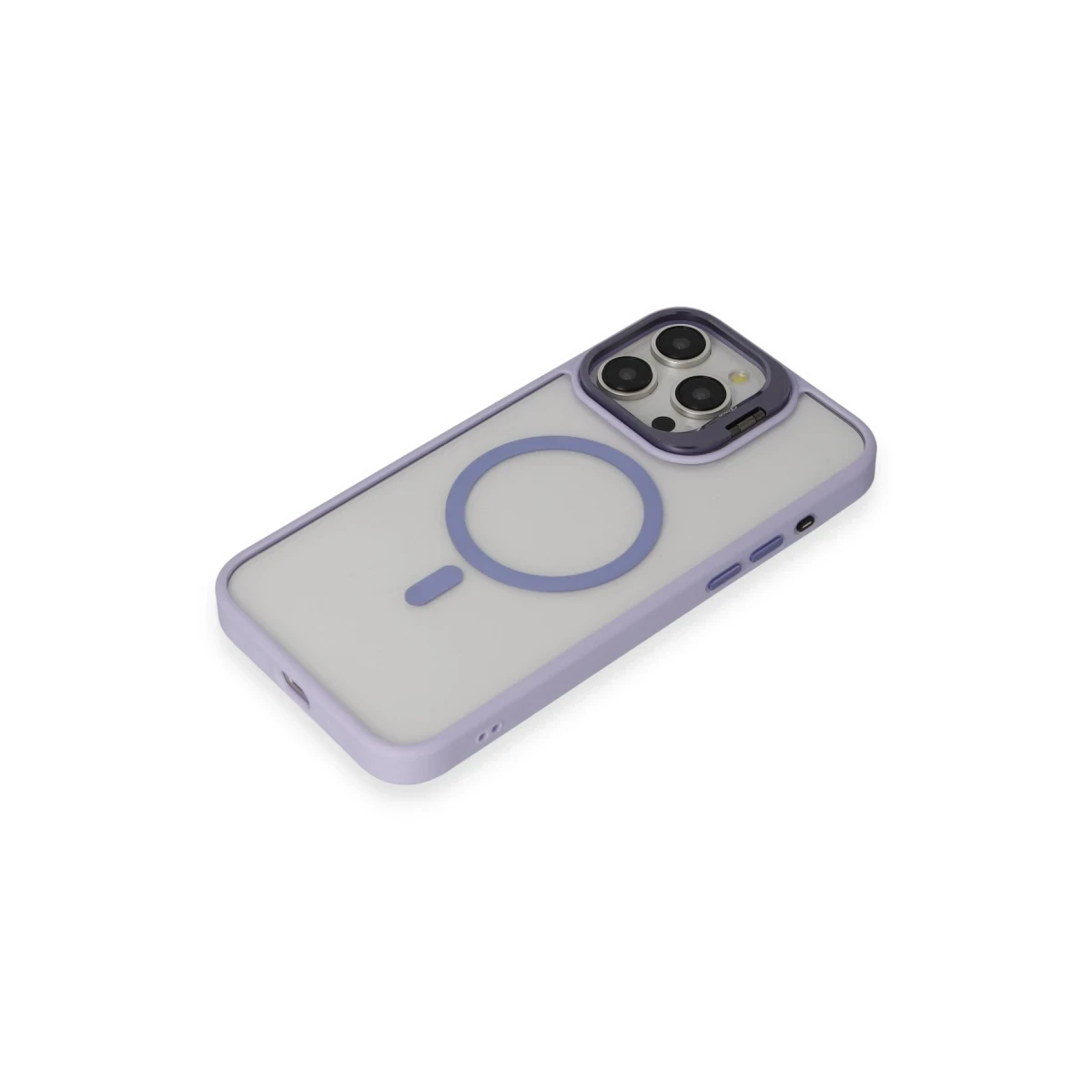 Joko Apple iPhone 15 Pro Max Kılıf Roblox Lens Magsafe Standlı Kapak - Lila