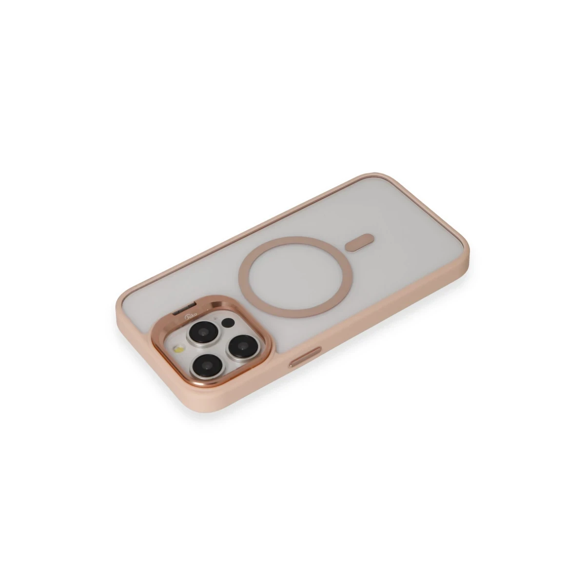Joko Apple iPhone 15 Pro Max Kılıf Roblox Lens Magsafe Standlı Kapak - Pudra