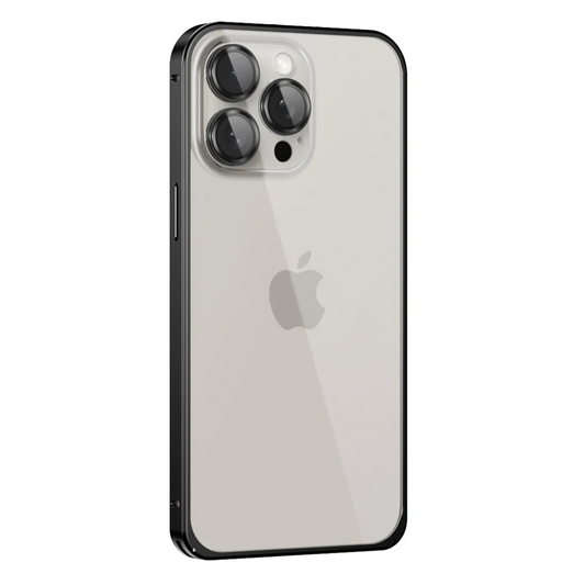 Joko Apple iPhone 15 Pro Max Metal Bumper Mat Kapak - Siyah