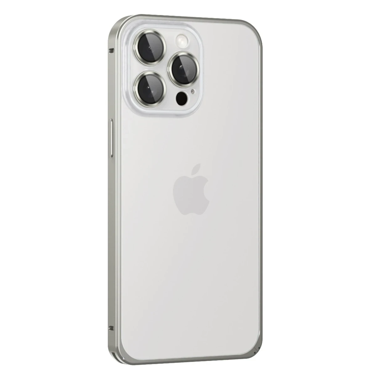 Joko Apple iPhone 15 Pro Metal Bumper Mat Kapak - Gri