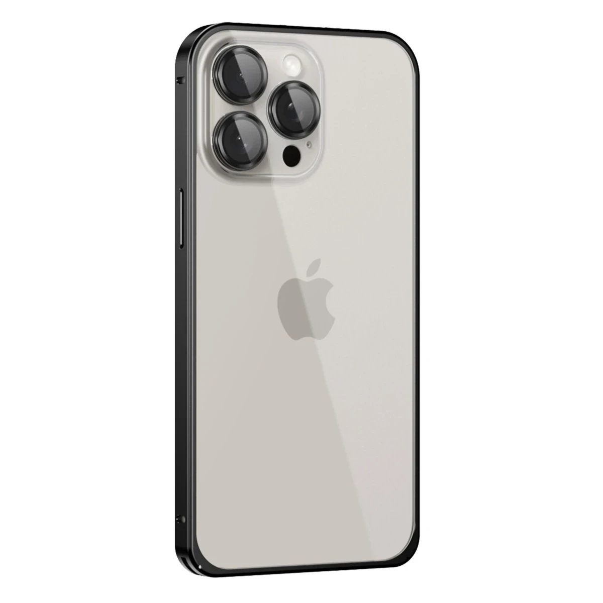 Joko Apple iPhone 15 Pro Metal Bumper Mat Kapak - Siyah