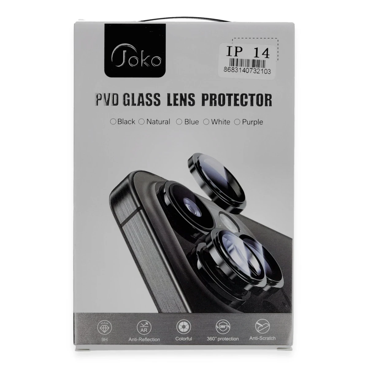 Joko Apple iPhone 15 PVD Metal Kamera Lens - Turuncu