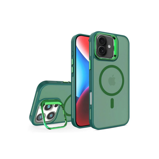 Joko Apple iPhone 16 Flet Lens Magsafe Kapak - Koyu Yeşil
