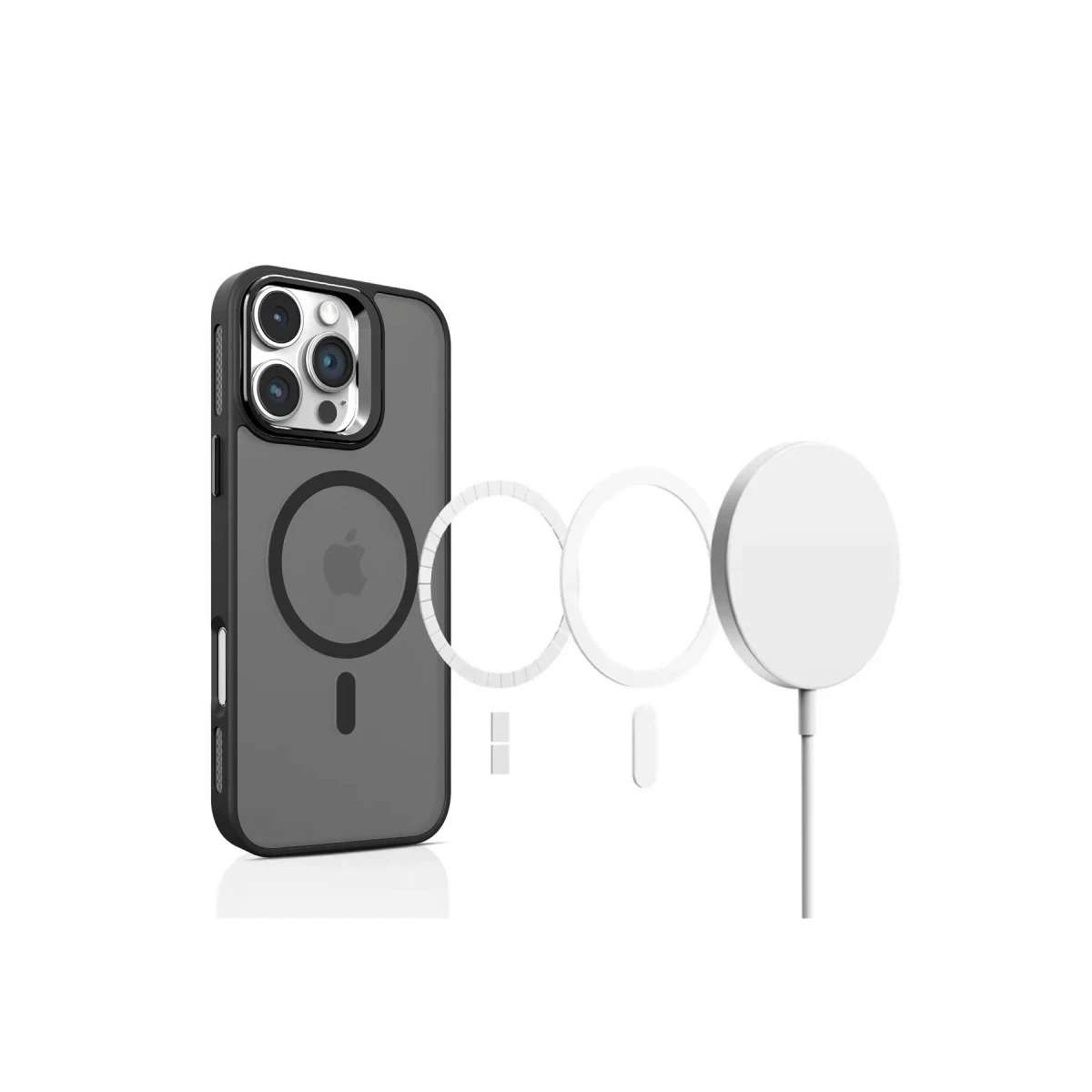 Joko Apple iPhone 16 Flet Lens Magsafe Kapak - Siyah