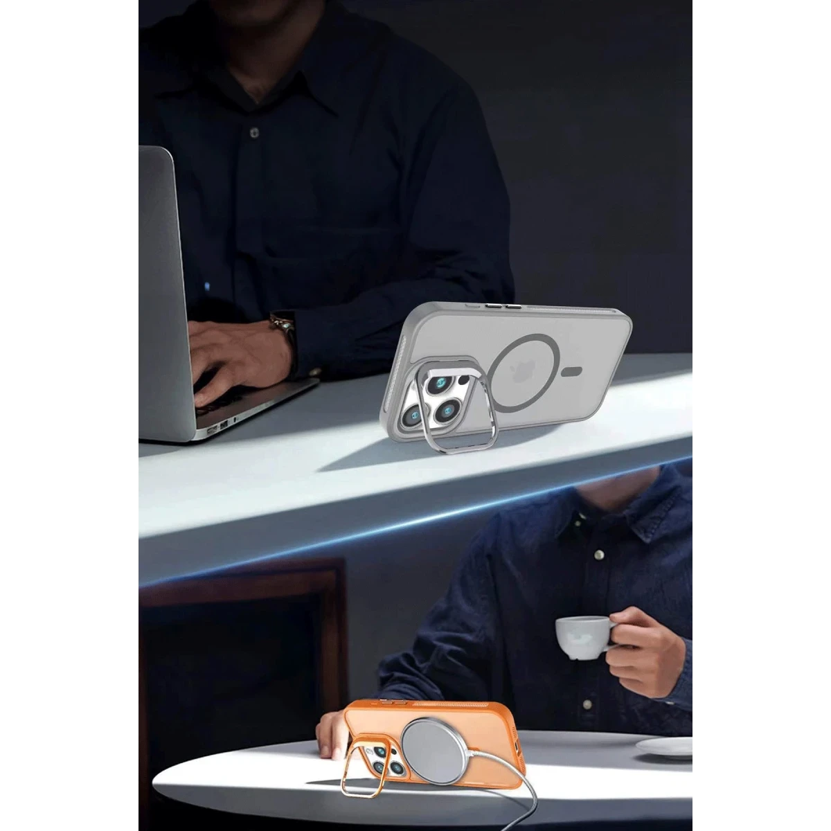 Joko Apple iPhone 16 Flet Lens Magsafe Kapak - Siyah
